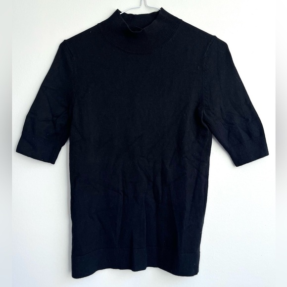 ANN TAYLOR Black Turtleneck Shirt - Picture 1 of 3